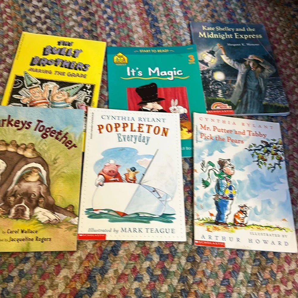 6 Kids Early Reader Book Lot Cynthia Rylant Scholastic Level 2 3
